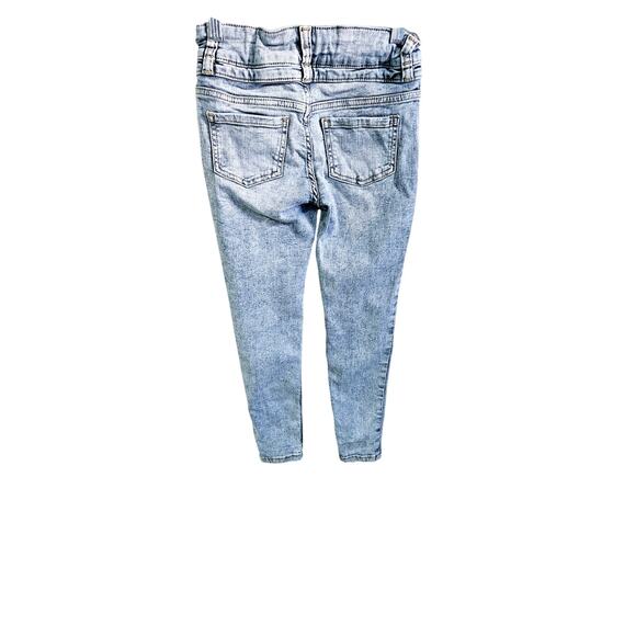 There Abouts Girls 7 Denim Jegging Jeans Light Wash Blue Stretchy Everyday Basic - Picture 4 of 8